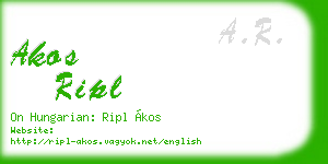 akos ripl business card